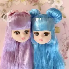 中古品リカちゃんカニホルモデルヘッド＋未使用キャッスルボディバラ売り不可