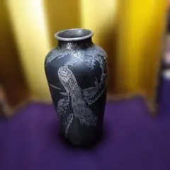 高級・大型】大理石 天然石 飾り花瓶 花器 虎 彫刻 刻印 斑岩 メノウ