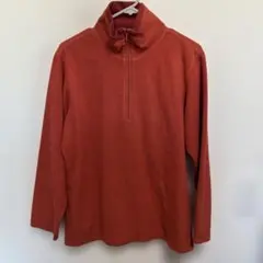 UNIQLO オレンジ ハーフジップ フリースジャケット S