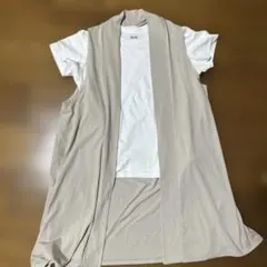 ロングジレ　ノースリカーディガンのサムネイル