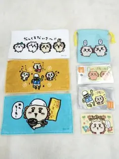【ちいかわ】シーサーおみやげさん 沖縄シリーズ タオル 巾着 ステッカー セット