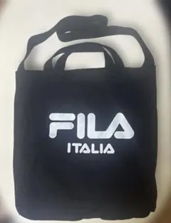 FILA ブラック ロゴ トートバック バックのサムネイル