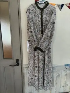 RAY CASSIN フラワープリント ロングワンピース