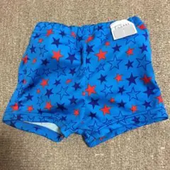 美品 90 インナーパンツ一体型 水着 男の子 星柄