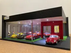 1/64展示10台可能・幾何学底目地・2層式ディスプレーBOX / ネオ