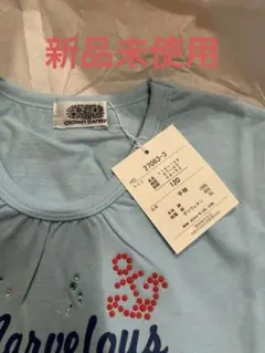 百貨店購入良質Tシャツ120新品　綿100女の子　クラウンバンビのサムネイル