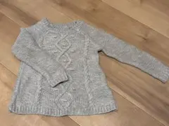 Old Navy グレー ケーブルニットセーター 2T/2A