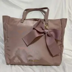 メゾンドフルール♡美品リボンチャーム付き 3ルーム トートバッグ A4