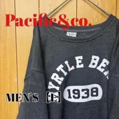 TS71【US輸入】Pacific&co. スウェット【メンズL】グレー