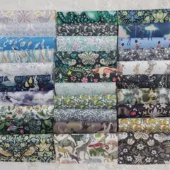 リバティはぎれカットクロス10×10◇30枚◇22