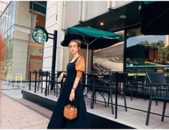 SNIDEL♡パフスリーブカーデ ブラック美品