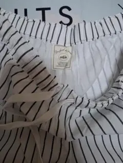 piqué ストライプ カジュアルショートパンツ