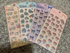 サンリオ　ぷくっとシール　4枚セット　新品未開封　キャンドゥ　ダイソー　セリア