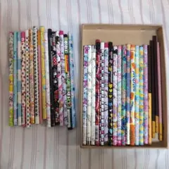 平成レトロ　鉛筆まとめ売り　35本セット まめゴマ エンジェルブルー きらりん