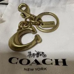 【未使用級／希少】COACH Cロゴ キーホルダー キーリング チャーム 人気