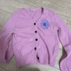 Mardi Mercredi フラワー刺繍 カーディガン 長袖のサムネイル