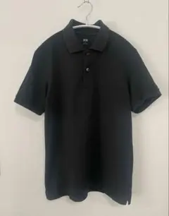 【M/ブラック】ユニクロ UNIQLO ドライカノコポロシャツ(半袖)メンズ