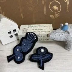 ミナペルホネン　☆ フォレストパレード　♪ レア　スカイフル　♪ ブローチ　北欧 ミナペルホネン☆ フォレストパレード♪ レアスカイフル♪ ブローチ北欧