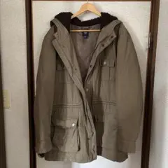 Gap カーキ モッズコート フード付き