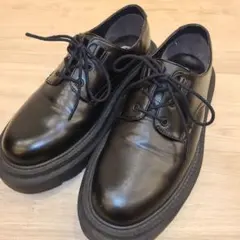 GU×UNDERCOVER チャンキーソールプレーントゥシューズ 黒