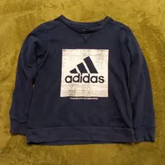 adidas ネイビー トレーナー 130サイズ