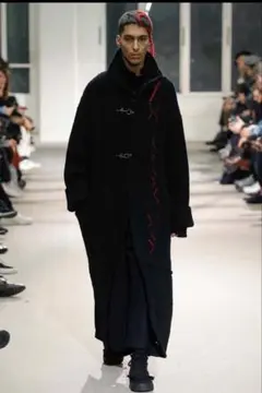 yohji yamamoto 19AW ファイヤーマンフックニットロングコートのサムネイル