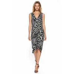 美品✨GIVENCHY SS2010 ジオメトリック ゼブラ ワンピース ドレスのサムネイル