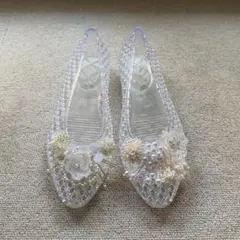 未使用☆ジェリーシューズ クリアサンダル チャーム Heavenly Jely風