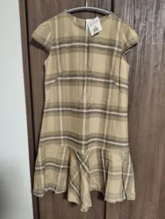 Burberry　タグ付　バーバリーチェック柄 半袖ひざ丈ワンピース 11AR