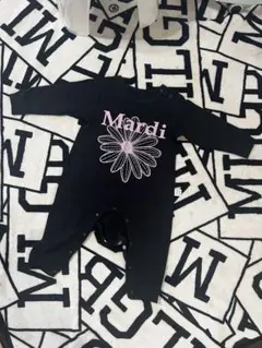 新品Mardi 黒 花柄ロンパース 80 cm