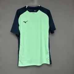 Mizuno ミントグリーン ネイビー 半袖シャツ