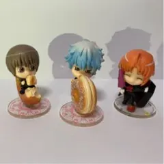 銀魂　ミニフィギュア3体【銀時、沖田、神威】