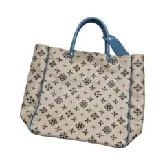 russet 青 トートバッグ 総柄モノグラム