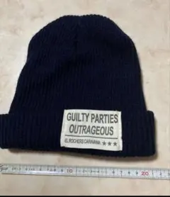 GUILTY PARTIES OUTRAGEOUS ニット帽 ネイビー