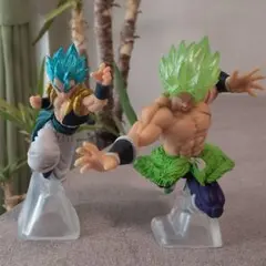 ドラゴンボール HG 超サイヤ人ブルー・ゴジータ & ブロリーフィギュア※箱無し
