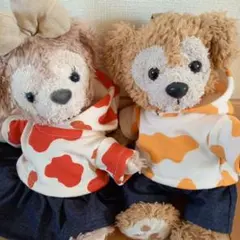 ダッフィー、シェリーメイペアコスチュームハンドメイド