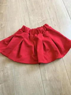 kids ミニスカート 赤 120