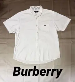 BURBERRY BLACK LABEL 半袖シャツ サイズ4 ホワイト