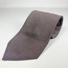 極美品 バーバリー ジャガード ストライプ ドット シルク ネクタイ ブラック系