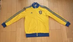 adidas スウェーデン ジャージ イエロー × ブルー サイズL《中古》