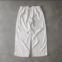 極美品 90s リネン混 極太 ワイドパンツ スラックス イージーパンツ 