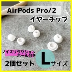 AirPods Proシリコンイヤーチップ L 2個 ノイズリダクション 交換