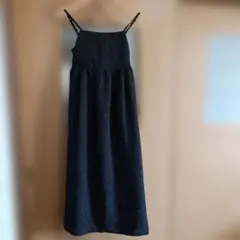 キャミワンピース ロングワンピース 黒