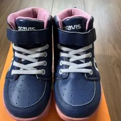 gravis ハイカットスニーカー ネイビー ピンクのサムネイル