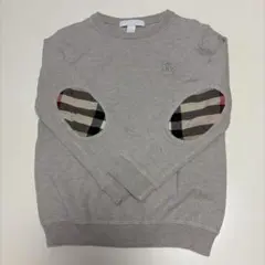 BURBERRY グレー 長袖カットソー エルボーパッチ