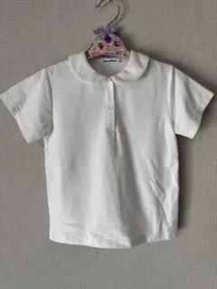 familiar ホワイト 半袖 ポロシャツ　お受験