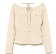 andmary Mary logo choker tops アイボリー