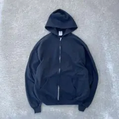 90s 00s JERZEES ジャージーズ　無地フーディー　ブラック　パーカー