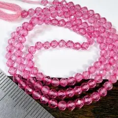 高品質＊コーティングピンクトパーズ＊ラウンドカットk28