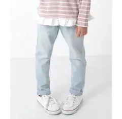 【dev!rock】楽デニム 120／ブリーチ